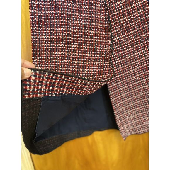 Marc Jacobs Runway Wool Floral Applique A-Line Wool Skirt 2 Red - Picture 14 of 16